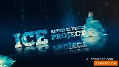 Ice Winter Snow Project Openers template preview