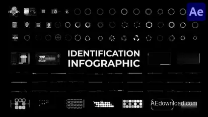 Identification HUD Infographic for After Effects Elements template preview