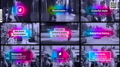 illumination Animated Text (AE) Titles template preview