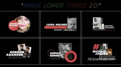 Image Lower Thirds | AE Elements template preview
