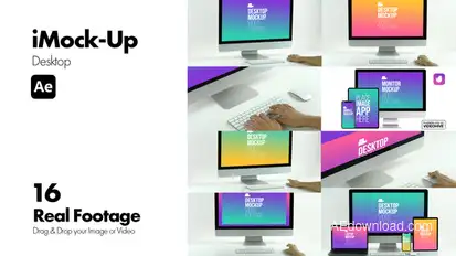 iMock-Up Desktop for After Effects Product Promo template preview