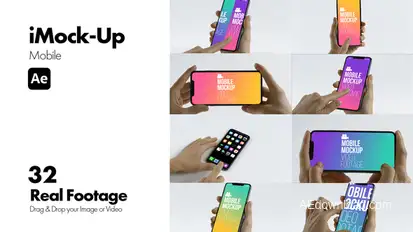 iMock-Up Mobile for After Effects Product Promo template preview