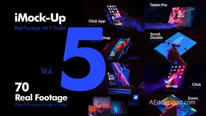 iMock-Up Real Footage Vol 5 Toolkit Product Promo template preview