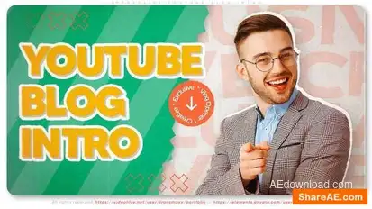 Impressive Youtube Blog Intro Openers template preview