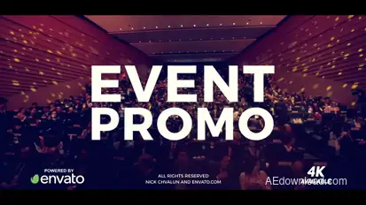 In the Event Promo Product Promo template preview