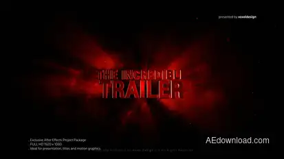 Incredible 3D Title Titles template preview