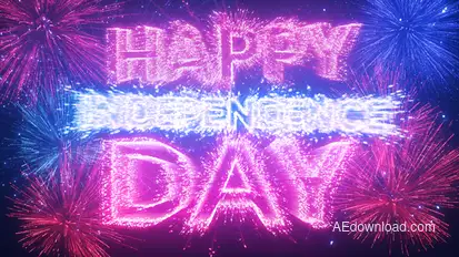 4th of July Titles template preview