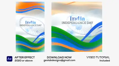 India Independence Day Openers template preview