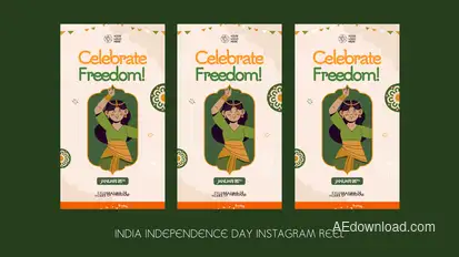 India Independence Day Instagram Reel Openers template preview