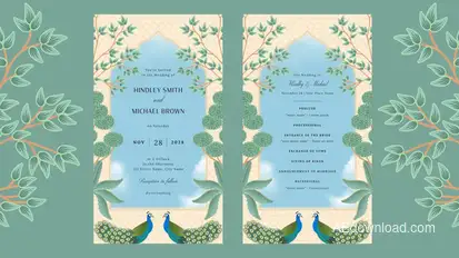 Indian Wedding Animated Invitation Template Elements template preview