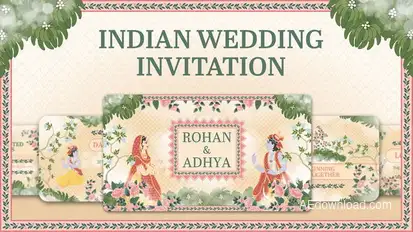 Indian Wedding Video Template Video Displays template preview