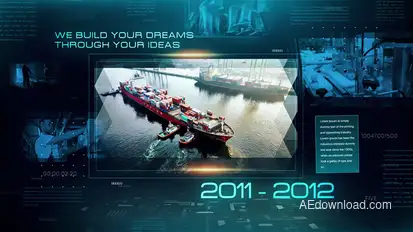 Industrial Factory Slideshow Video Displays template preview