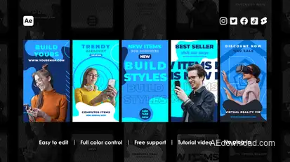 Influencer Instagram Reels Product Promo template preview