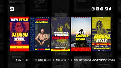 Influencer Instagram Stories Product Promo template preview