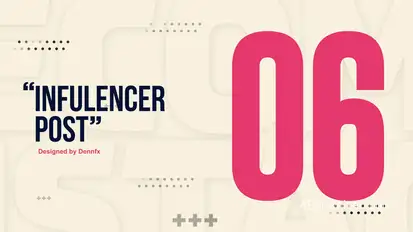 Influencer Post Product Promo template preview