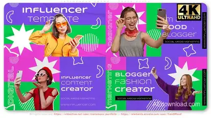Influencer Promo - Paper Style Openers template preview