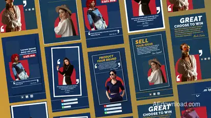 Influencer Quotes Stories Product Promo template preview