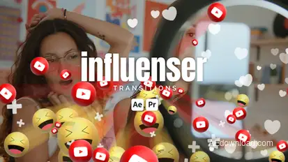 Influenser Transitions Elements template preview