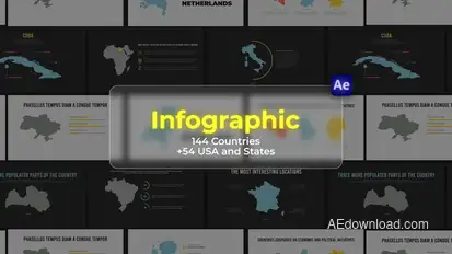 Infographic - Countries / AE Infographics template preview