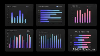 Infographic Bar Chart Video Template Infographics template preview