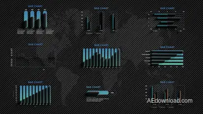 Infographic Bar Charts Infographics template preview