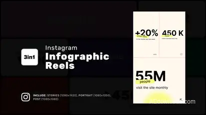 Infographic Reels Infographics template preview