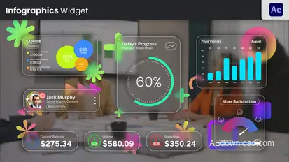 Infographic Widgets Infographics template preview