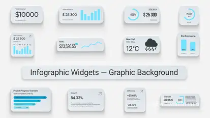 Infographic Widgets — Graphic Background Logo Stings template preview