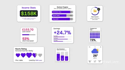 Infographic Widgets Template Infographics template preview