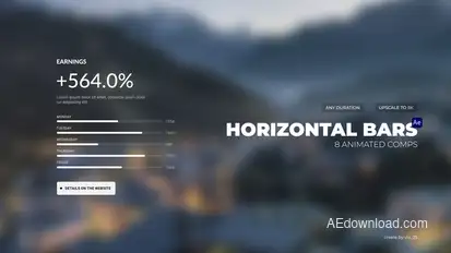 Infographics Horizontal Bars Infographics template preview