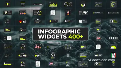 Infographics Pack - Glass Widgets Infographics template preview