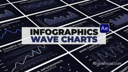 Infographics Wave Charts Infographics template preview