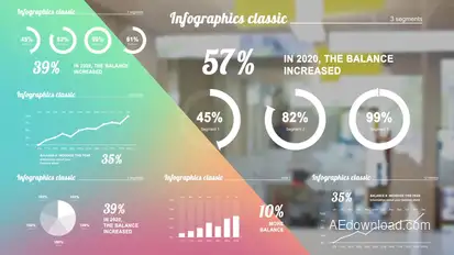 Infographics white Infographics template preview