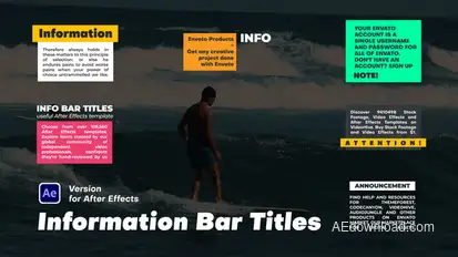 Information Bar Titles Titles template preview