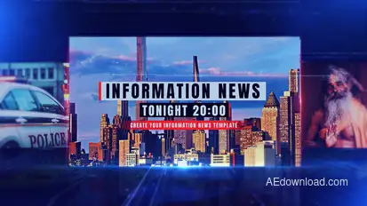 Information News broadcast-packages template preview