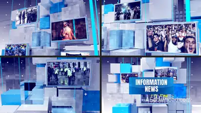 Information News broadcast-packages template preview