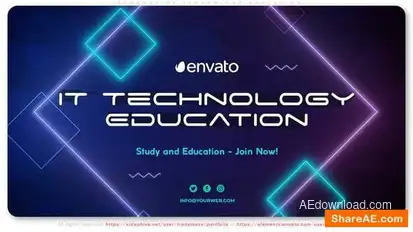 Information Technology Education Openers template preview