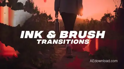 Ink&Brush Transitions broadcast-packages template preview