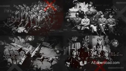 Ink Bleed History Opener / World War Credits / Significant Events of Past / Old Retro Chronicle Openers template preview