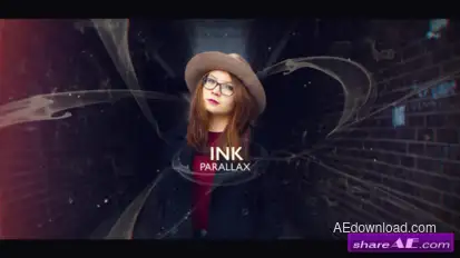 Videohive Ink Parallax Video Displays template preview