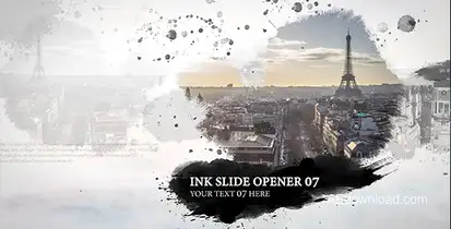 Ink Slide - Opener Video Displays template preview