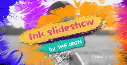 Ink Slideshow Video Displays template preview