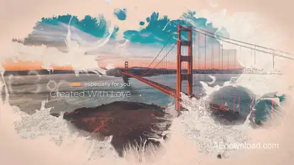 Ink Slideshow Video Displays template preview