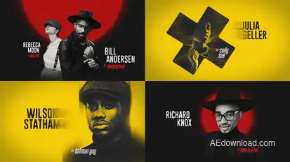 Ink Titles Intro Openers template preview