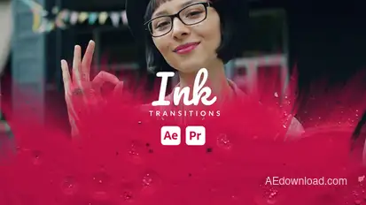 Ink Transitions Elements template preview
