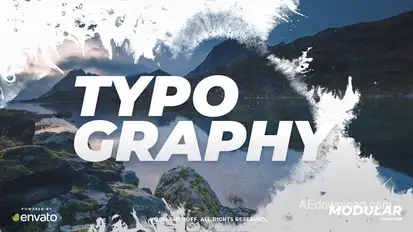 Ink Typography Openers template preview