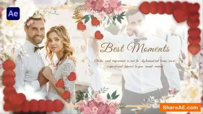 Ink Wedding Slideshow Openers template preview