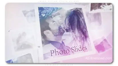 Inked Flying Photo Slides Openers template preview