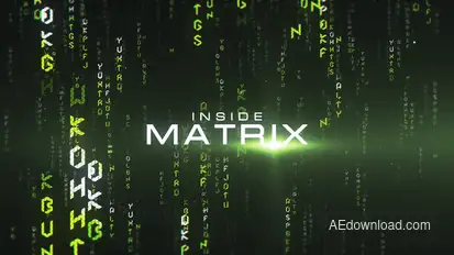 Inside Matrix Titles template preview