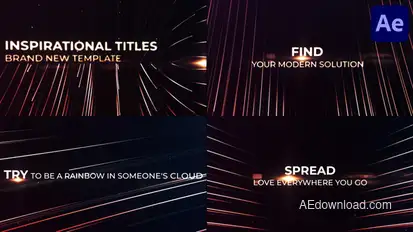Inspirational Titles for After Effects Titles template preview